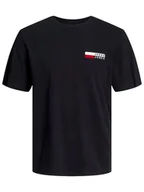 Koszulki męskie - Jack & Jones Koszulka w kolorze czarnym - miniaturka - grafika 1