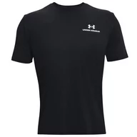Koszulki męskie - Under Armour Rush Energy Short Sleeve 1366138-001  męski t-shirt czarny - miniaturka - grafika 1