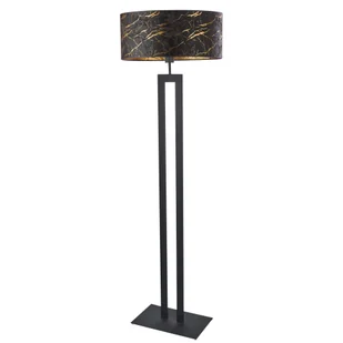 Nowoczesna lampa podłogowa do salonu z białym abażurem KALIFORNIA MARMUR - Lampy stojące - miniaturka - grafika 1