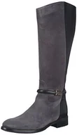 Kozaki damskie - Tommy Hilfiger HAMILTON 12C damskie kozaki z długą cholewką, czarny - Czarny asfalt Black 024-41 EU - miniaturka - grafika 1