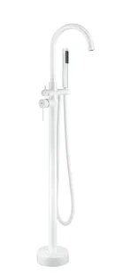 Rea Biały połysk bateria wannowa wolnostojąca Lungo - Baterie wannowe i prysznicowe - miniaturka - grafika 1