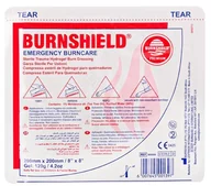 Apteczki i materiały opatrunkowe - BURNSHIELD Burnshield sterylny opatrunek na oparzenia z hydrożelem 20 cm x 20 cm - miniaturka - grafika 1
