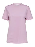 Koszulki i topy damskie - SELECTED FEMME Klasyczna koszulka damska, Sweet Lilac, S - miniaturka - grafika 1