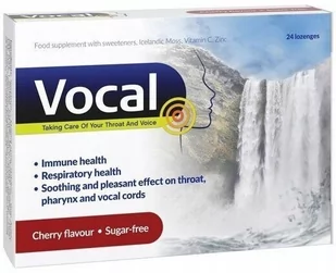 RPM PHARMA FRANCE SARL VOCAL wiśnia x 24 pastylki do ssania miękkie - Przeziębienie i grypa - miniaturka - grafika 1