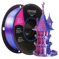 Filamenty i akcesoria do drukarek 3D - ERYONE Dual Color Silk PLA Filament for 3D Printers, 1.75mm Tolerance  /- 0.03mm, 1kg (2.2LBS)/Spool - Red and Blue - miniaturka - grafika 1
