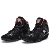 Kimona, stroje i obuwie - Leone1947 Buty Do Sportów Walki "Luchador" Black - miniaturka - grafika 1