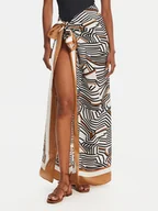 Apaszki i szaliki damskie - Max Mara Beachwear Chusta Ottico 2516541019 Beżowy - miniaturka - grafika 1
