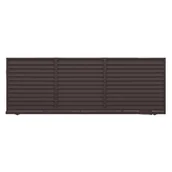 Ogrodzenia - Polbram Brama przesuwna bez przeciwwagi Kreta 4x1,5 m prawa brązowa automat - miniaturka - grafika 1