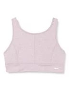 Koszulki i topy damskie - Nike Unisex Df Swsh Luxe Top dziecięcy, Plum Fog/White/Lt Lemon Twist/, 128 - miniaturka - grafika 1