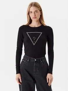 Guess Sweter W5YR23 Z2NQ2 Czarny Regular Fit - Swetry damskie - miniaturka - grafika 1