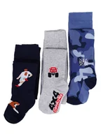 Rajstopy - Rajstopy chłopięce bawełniane we wzory 3PAK 116-122 YOCLUB - miniaturka - grafika 1