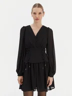 Sukienki - Rinascimento Sukienka koktajlowa CFC0126603003 Czarny Regular Fit - miniaturka - grafika 1