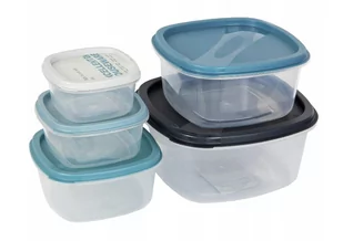 Pojemniki na żywność zestaw pojemników plastikowe - Pojemniki kuchenne - miniaturka - grafika 1