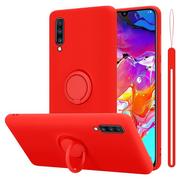 Etui i futerały do telefonów - Pokrowiec Do Samsung Galaxy A70 / A70s w LIQUID CZERWONY Etui TPU Obudowa Ochronny Case Cover Plecki Cadorabo - miniaturka - grafika 1