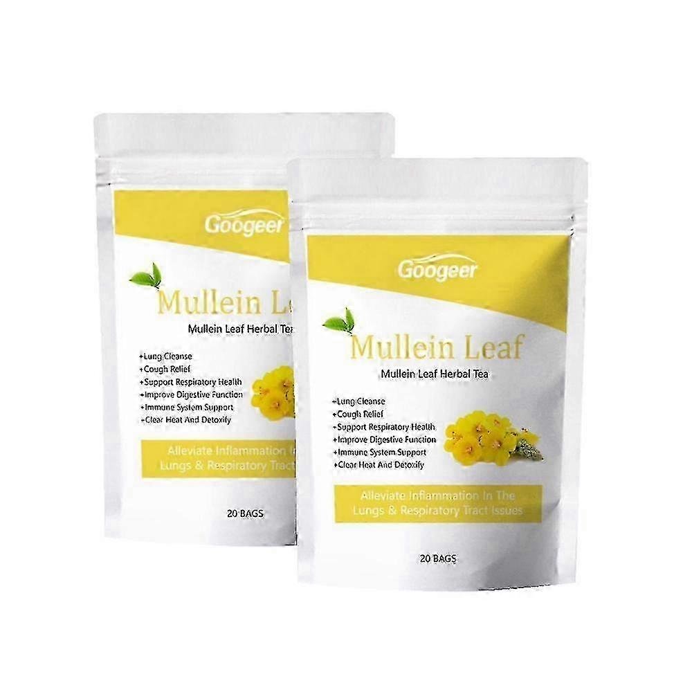 2025 Organiczne torebki herbaty z liści dziewanny Ziołowe oczyszczanie płuc Oddychanie Herbata ulgowa na kaszel dla mężczyzn i kobiet