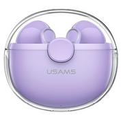 Słuchawki - USAMS 5.1 TWS BU  fioletowy/purple BHUBU02 - miniaturka - grafika 1
