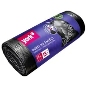 Worki na śmieci - Worki na śmieci z taśmą YORK DIAMOND 35L 60L ekologiczne wytrzymałe elastyczne - miniaturka - grafika 1