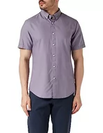 Koszule męskie - Farah Koszula męska Brewer Slim Fit Cotton Oxford, Pyłoszczelny fioletowy, L - miniaturka - grafika 1