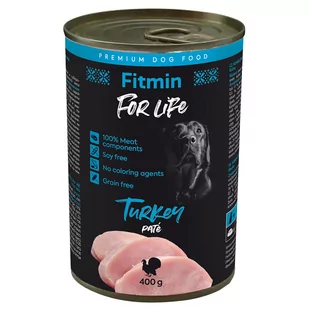 FITMIN FOR LIFE DOG TURKEY - 400G - Mokra karma dla psów - miniaturka - grafika 2