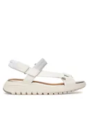 Sandały damskie - Geox Sandały D Flextride S D65BSD 05415 C1236 Biały - miniaturka - grafika 1