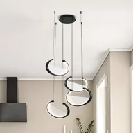 Lampy sufitowe - Viokef Lampa wisząca Adele, czarny, salon / jadalnia, aluminium, nowoczesny - miniaturka - grafika 1