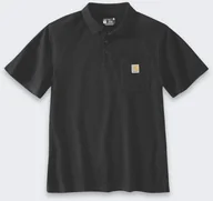 Koszulki męskie - Koszulka Carhartt Loose Polo Black - miniaturka - grafika 1