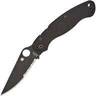 Scyzoryki - Spyderco Military 2 S30V Czarny DLC Czarna Rękojeść G10 C36GPSBK2 - miniaturka - grafika 1
