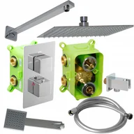 Deszczownice - Zestaw prysznicowy podtynkowy termostatyczny Estiva Digo 30 chrom deszczownica 30x30 cm 1 szt - miniaturka - grafika 1