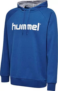 Hummel Hmlgo Cotton męska bluza z kapturem, z logo, niebieski, xxl - Bluzy męskie - miniaturka - grafika 1