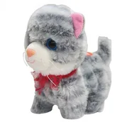 Zabawki interaktywne dla dzieci - Smily Play, Maskotka interaktywna - Kotek chodzący szary - miniaturka - grafika 1