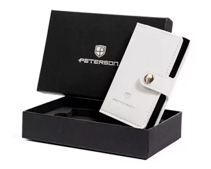 Peterson Etui Skórzane Ptn Es-White - Etui na dokumenty i karty - miniaturka - grafika 1