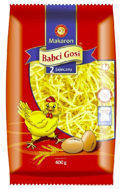 ARTEX MAKARON BABCI GOSI 2 JAJECZNY KRAJANKA ŚREDNIA 400G