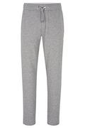 Spodenki męskie - BOSS Męskie spodnie do biegania z logo Cashmere Pants z mieszanki bawełny z dodatkiem kaszmiru, Medium Grey33, M - miniaturka - grafika 1