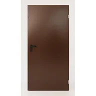 Drzwi zewnętrzne - Drzwi techniczne Zk ISO RAL 8028 80 x 200 cm lewo / prawe - miniaturka - grafika 1