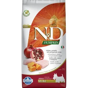 Farmina N&D Pumpkin Chicken&Pomegrante Adult Mini 7 kg - Sucha karma dla psów - miniaturka - grafika 1
