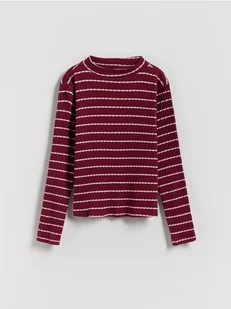 Reserved - Koszulka w paski - fioletowy - Bluzki dla dziewczynek - miniaturka - grafika 1