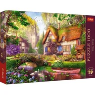 Puzzle - Trefl, Puzzle Premium Plus Quality Tea Time, Urocza Chatka W Lesie, 1000 el. - miniaturka - grafika 1