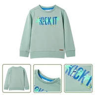 Bluzy dla dziewczynek - Bluza dziecięca - jasne khaki - 92 - Bluza Dla Dziecka - miniaturka - grafika 1