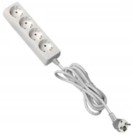 Przedłużacze i rozgałęźniki - Przedłużacz schuko 4 gniazda, 5m, GTV - miniaturka - grafika 1