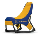 Fotele gamingowe - Playseat® Champ NBA-Golden State Warrios Gamingowy do 122kg Tkanina Niebiesko-żółty - miniaturka - grafika 1