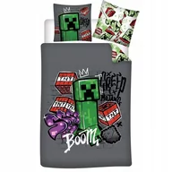 Pościel dla dzieci - MINECRAFT CREEPER ZOMBIE KOMPLET POŚCIELI 140X200 - miniaturka - grafika 1