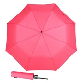 Parasole - Parasolka damska składana automat różowa+ etui - miniaturka - grafika 1