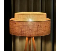 Lampy stojące - Duolla - Lampa podłogowa YUTE BOHO 1xE27/15W/230V brązowa/szara - miniaturka - grafika 1