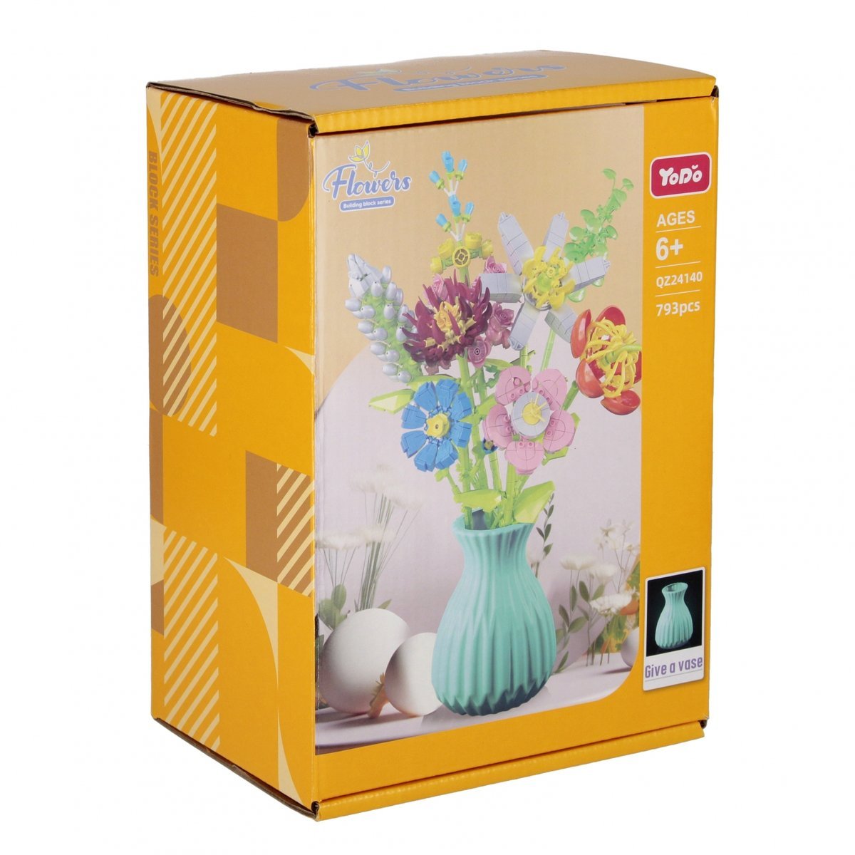 MEGA CREATIVE, Klocki Konstrukcyjne Kwiaty 793 Elementów