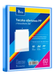 Teczka ofertowa A4 PP + 60 koszulek niebieska - Tetis - Teczki i skoroszyty - miniaturka - grafika 1