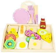 Zabawki AGD - Drewniany zestaw śniadaniowy dla dzieci - miniaturka - grafika 1