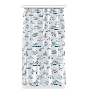 Gotowa zasłona na taśmę 150x280 Niebieskie statki, Fabricsy - Zasłony - miniaturka - grafika 1