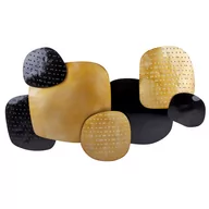 Dekoracje domu - Dekoracja ścienna czarno-złota HAFNIUM - miniaturka - grafika 1