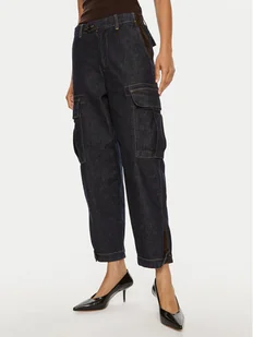 Pinko Jeansy Sonata 103856 A20N Granatowy Wide Leg - Spodnie damskie - miniaturka - grafika 1