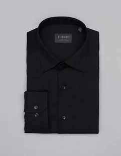 Borgio koszula forenza 00314 długi rękaw czarny classic fit - Koszule męskie - miniaturka - grafika 1